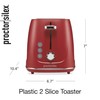 Proctor Silex Plastic 2 Slice Toaster, Bagel, Defrost & Cancel
