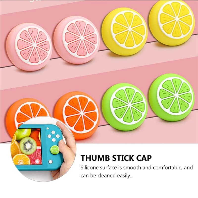 Angoily 8pcs Handle Button Cap Wood Shapes Joystick Cover for