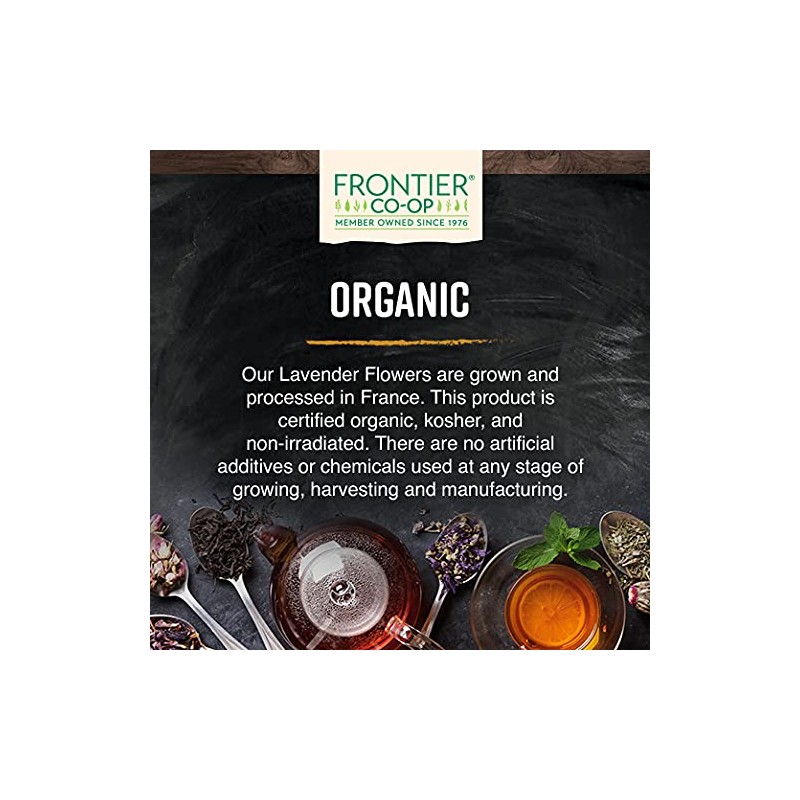 Frontier Co-op Organic Whole Lavender Flowers 2.72oz