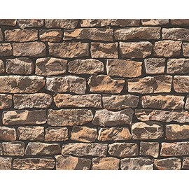 Sample. Concord Wallcoverings Textured Wallpaper Stone Wall, 907912