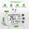 Digital Refrigerator Thermometer 2 Pack, Waterproof Fridge Thermometer, 2.25IN Large