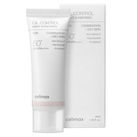 Celimax Oil Control Light Sun Cream SPF50+ PA++++, 40ml, 1 piece / 셀리맥스 오일 컨트롤 라이트 선크림 SPF50+ PA++++, 40ml, 1개