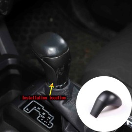 carmotion88 Matte Black Car Gear Shifter Knob Head Cover Trim For Toyot-a Tacoma 2016-2022