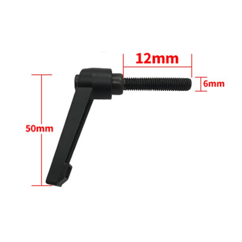 SHULLIN 4pcs M6 x 12mm Clamp Lever Handle Crank Handle