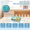 Ehucon Non-Slip Adaptive Scoop Plate with Extra Wall, Leak-proof Melamine