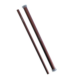 IDEA SEKIKAWA Aluminum Case & Aluminum Straw Set, Natural Brown