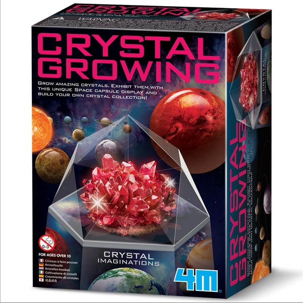4M Crystal Imaginations Crystal Growing Kit Red, for Children ages