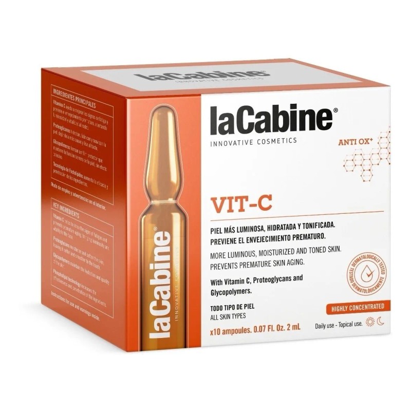 Ampolletas Faciales Para Manchas Lacabine Vitamina C 10x2ml Todo tipo