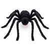 Giant Light-Up Spider for Halloween Decor – Poseable Black Plush