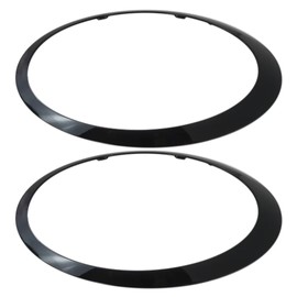 Zafina-UP Replacement 51137149905 51137149906 Headlight Trim Ring Left+Right Compatible for Mini Cooper Coupe John Cooper Works Coupe 2-Door 1.6L 1598CC l4 GAS DOHC Turbocharged 2012 2013