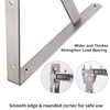 YUMORE Shelf Bracket 20", Max Load: 550lb, Heavy Duty Stainless