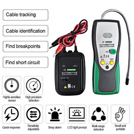 Automotive Short and Open Finder Circuit Tester, Angchun DC 6-24V Car Circuit Breaker Finder Wire Tracer Electrical Adjustable Short Detector Diagnostic Test Tool with Power Probe for Vehicle Repair