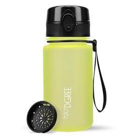 720°DGREE uberBottle Children's Water Bottle, 350 ml, softTouch with Sieve, Leak-Proof, BPA-Free Bottle for Kindergarten, School, for Girls and Boys from 3 Years, Small, Lightweight, Shockproof