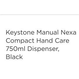 Ecolab Comercial Ecolab Keystone Nexa Compact Manual Hand Hygiene Dispenser BK 92023713
