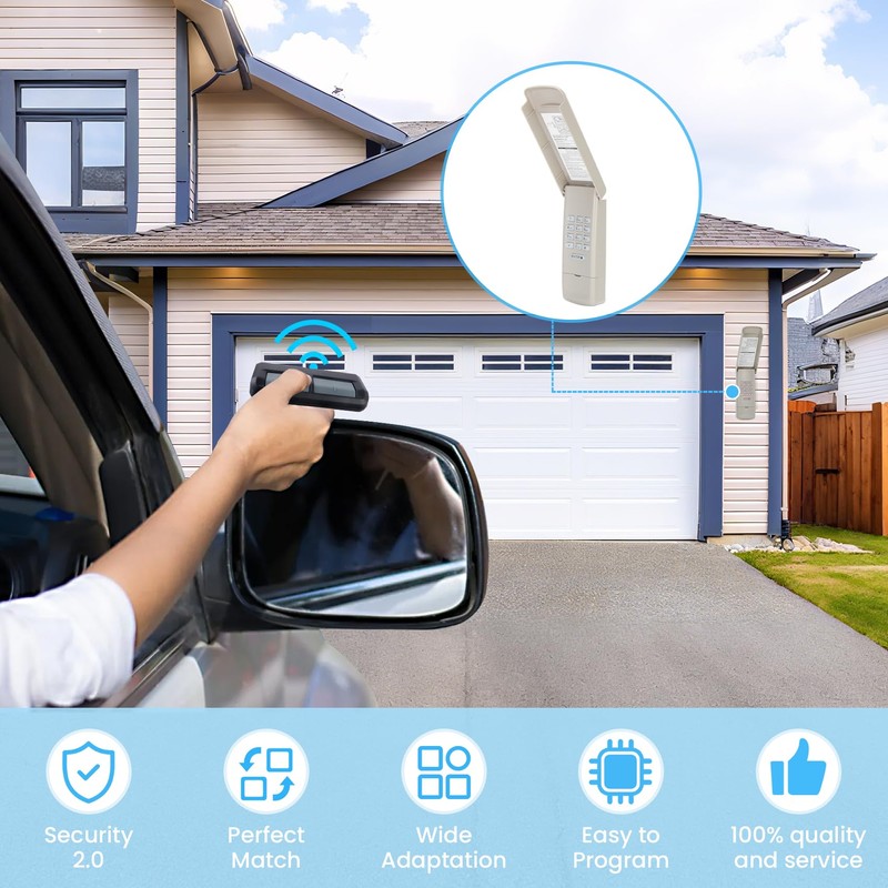 893Max for Liftmaster Chamberlain Craftsman Garage Door Opener Keypad Remote,