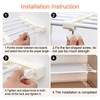 Tension Shelf Adjustable Closet Divider 24cm Width Storage Rack for