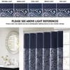 Madison Park Aubrey Shower Curtain Paisley Jacquard Pieced Microfiber Faux