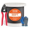 VEVOR 1/8 Black Stainless Steel Cable, 500 FT 316 Black