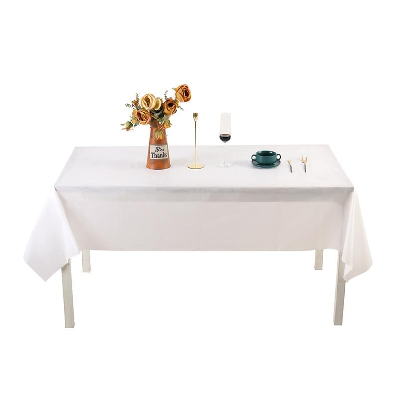 aoozleny Premium Disposable Plastic Tablecloth (54 x 72 inches), Decorative