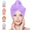 Glamza Microfibre Hair Towel Wrap Super Absorbing Twist Turban Hair