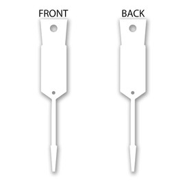 WHITE Self-Locking Arrow Key Tags (1,000 per pack) Size 4 1/2" X 3/4" (WHITE)