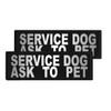 Dogline Service Dog Ask to Pet Vest Patches – Removable