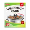 Disposable Slow Cooker Liners and Cooking Bags, Extra Large Size,