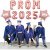 Prom 2025 Decorations 16"Prom 2025 Balloons Banner Star Foil Balloons