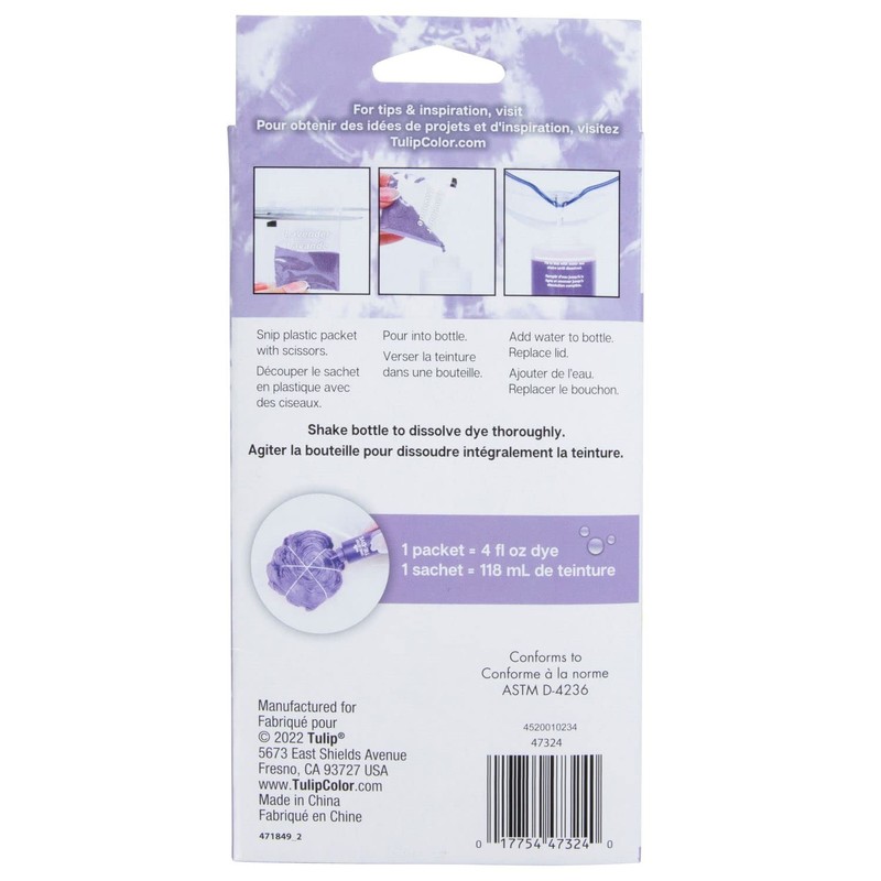 Tulip One-Step Tie-Dye Kit Dye Refill Packs, Lavender