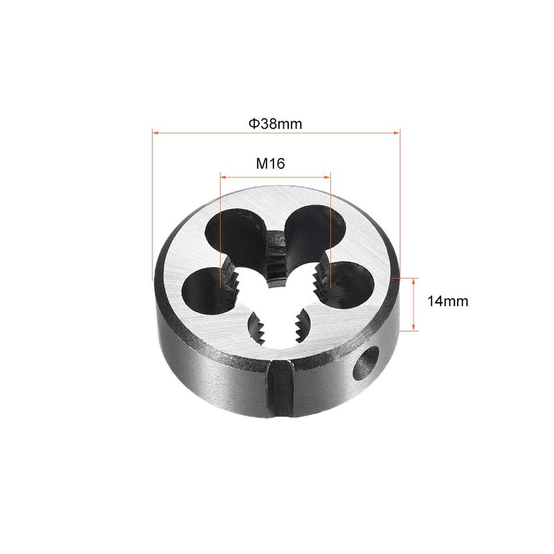 sourcing map M16 x 2.0 Metric Round Die, Machine Thread