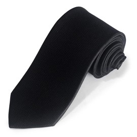 MICHIKO LONDON Tmichi-021 Men's Necktie, Mourning Outfit, Funeral, Black, Formal, Plain, Unpatterned Black Necktie, Memorial Services, Vigorous, Funerals, Ceremonies, Made in Japan, Black