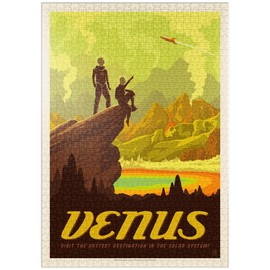 MyPuzzle Venus: Hot Springs, Vintage Poster - Premium 1000 Piece Puzzle - MyPuzzle Special Collection by Anderson Design Group
