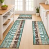 Nesphy Kitchen Rugs Sets of 3, Non Slip Washable Mats