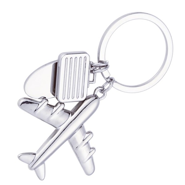 Yuxh Keychain Airplane Keyring Aircraft Key Chain Pilot Key Ring