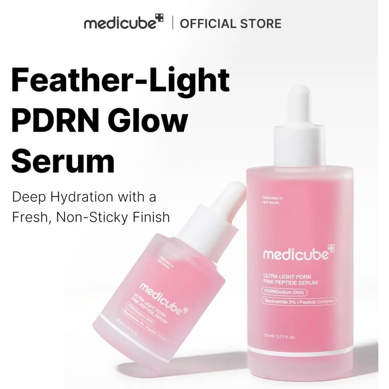 Medicube Suero de Péptidos Rosa Ultra Ligero con PDRN, Niacinamida