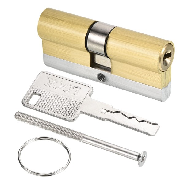 PATIKIL 35/35 (70mm Overall) European Double Lock Cylinder, Door Cylinder