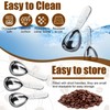 3Pcs Stainless Steel Coffee Scoop 9.5 x 4 cm 15ml
