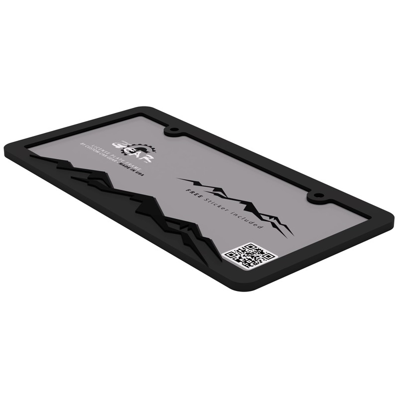 Mountain License Plate Frame Bracket Blackout Edition
