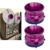 1 Pair NAB Hub Adapters Polished Aluminum Alloy Universal Loading