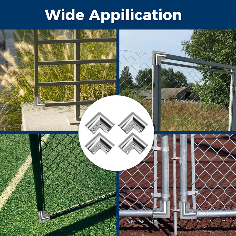 Aluminum Chain Link Fence Gate Corners for 1-3/8" x 1-3/8"