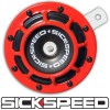 SICKSPEED SINGLE RED SUPER LOUD COMPACT ELECTRIC BLAST TONE HORN