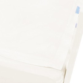 QuickZip Crib Extra Zip-On Sheet (SecureFit Wraparound Base Not Included) - Faster, Safer, Easier Baby Crib Sheets - Ivory 100% Cotton - Fits All Standard Crib Mattresses