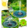 SZMP Solar Fountain 3.5W Bird Bath Fountains with Tender Green