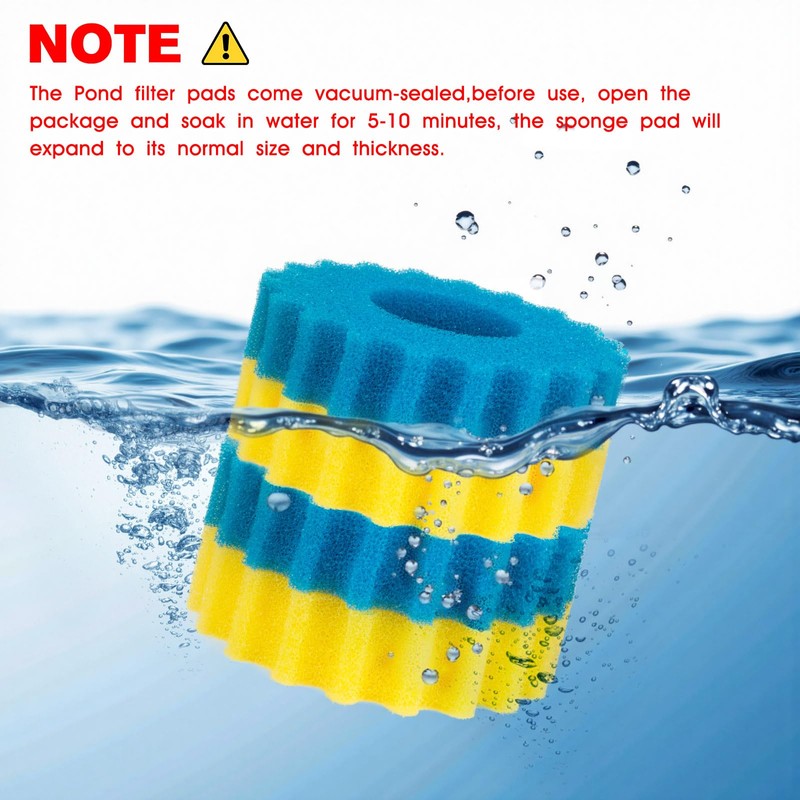 Kscjdg Pond Filter Replacement for Vivohome Pond Filter Media Pad