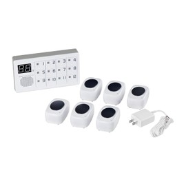 ELPA EWS-S7035 Wireless Chime 12CH Receiver Set, Intercom, No Construction Required, Nursing, Wireless, No Wiring Required