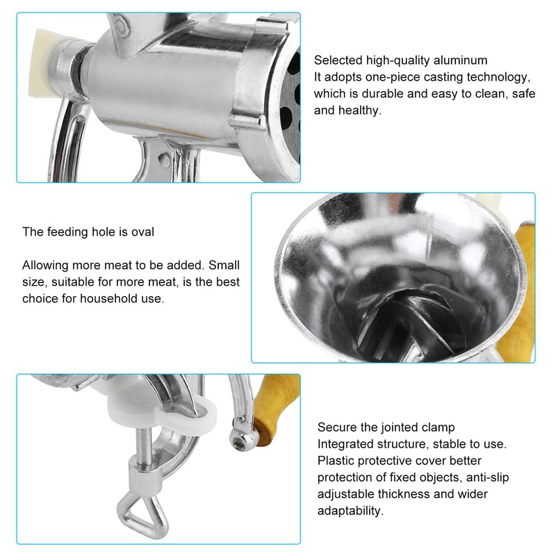 Manual Meat Food Grinder Sausage Stuffer Hand Meat Mincer Grinding