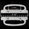 Hyneesun Patio Door Handle 3-15/16 Inch(10cm) Hole spacing （Right and