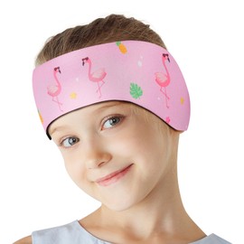 HeySplash Swimming Headband Children, Ear Protection Swimming Children Neoprene Headband with High Elasticity & Velcro Fastening, Swimming Headbands Children Waterproof Swimming Bathing M, Pink