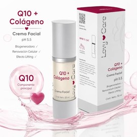 Lovy Care Crema Facial Q10Colgeno Efecto Lifting 30 ml pH 5.5 Biogeneradora Renovacin Celular Efecto Lifting                                          