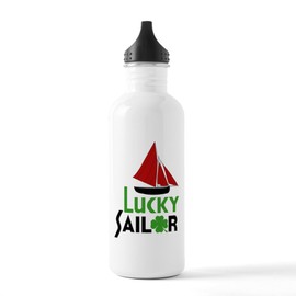 CafePress Lucky Sailor Stainless Water Bottle 1 1.0L (34 oz) Stainless Steel Water Bottle